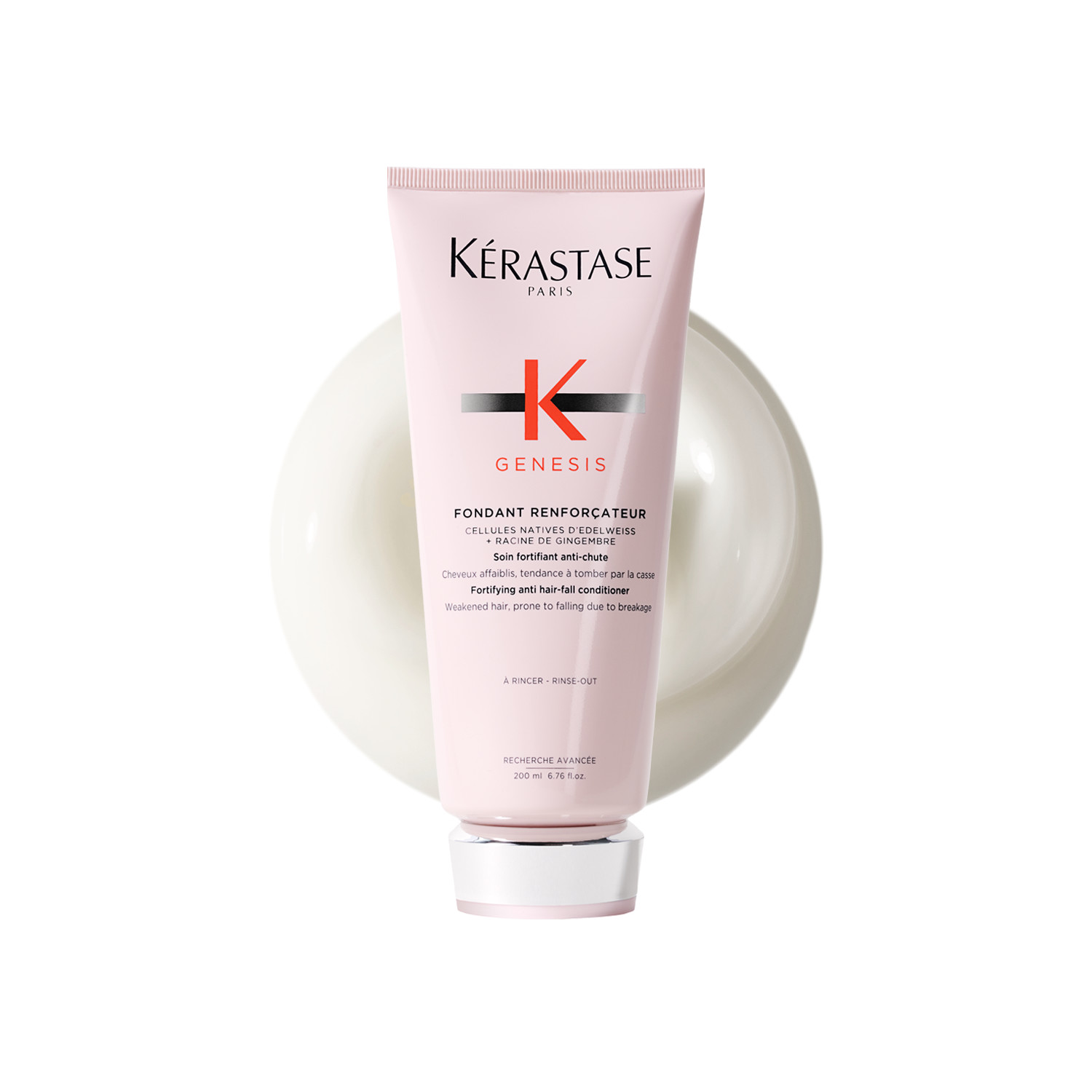 Kérastase Genesis Fondant Renforçateur Conditioner – 200Ml | Strengthens Hair | Reduces Breakage | Softens Strands | Lightweight Care