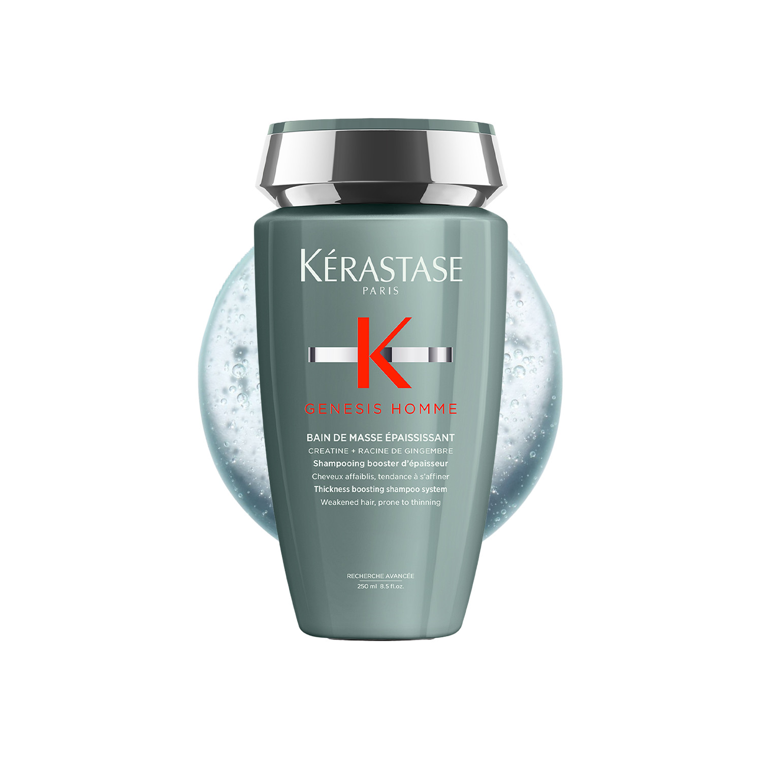 Kérastase Genesis Homme Thickness Boosting Shampoo - 250Ml | Clarifies Scalp | Leaves Hair Strong | Provides More Volume
