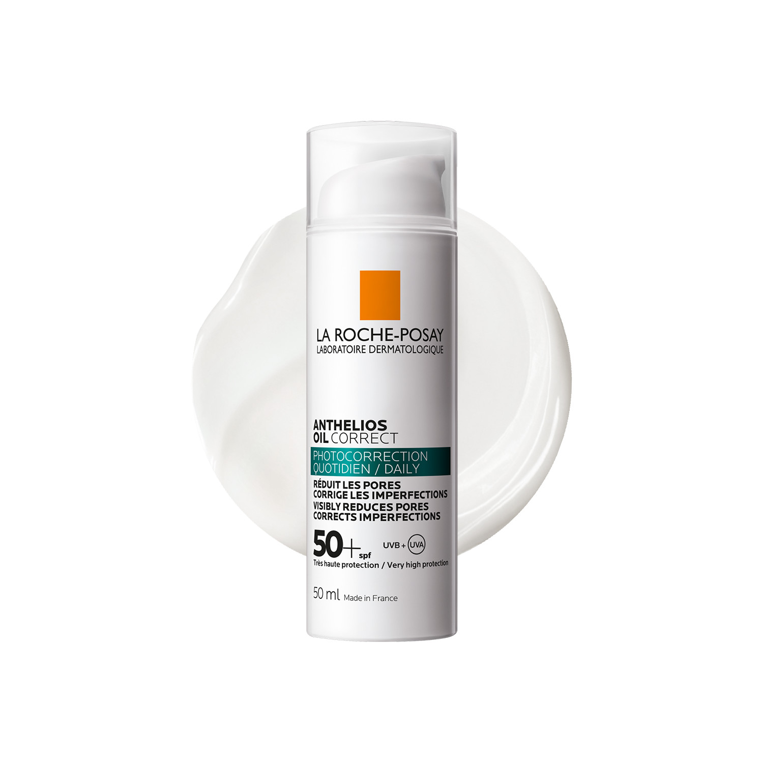 La Roche-Posay Anthelios Oil Correct Spf50 - 50Ml | Niacinamide | Salicylic Acid | Spf50 | Minimizes Pores | Acne-Prone Skin
