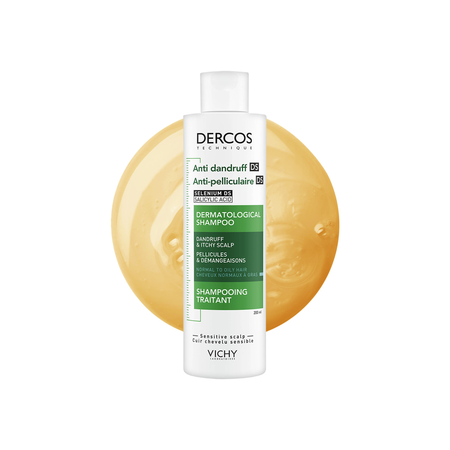 Vichy Dercos Light Shampoo For Normal To Oily Hair | Provide Upto 6 Week Protection | Long-Lasting Relief