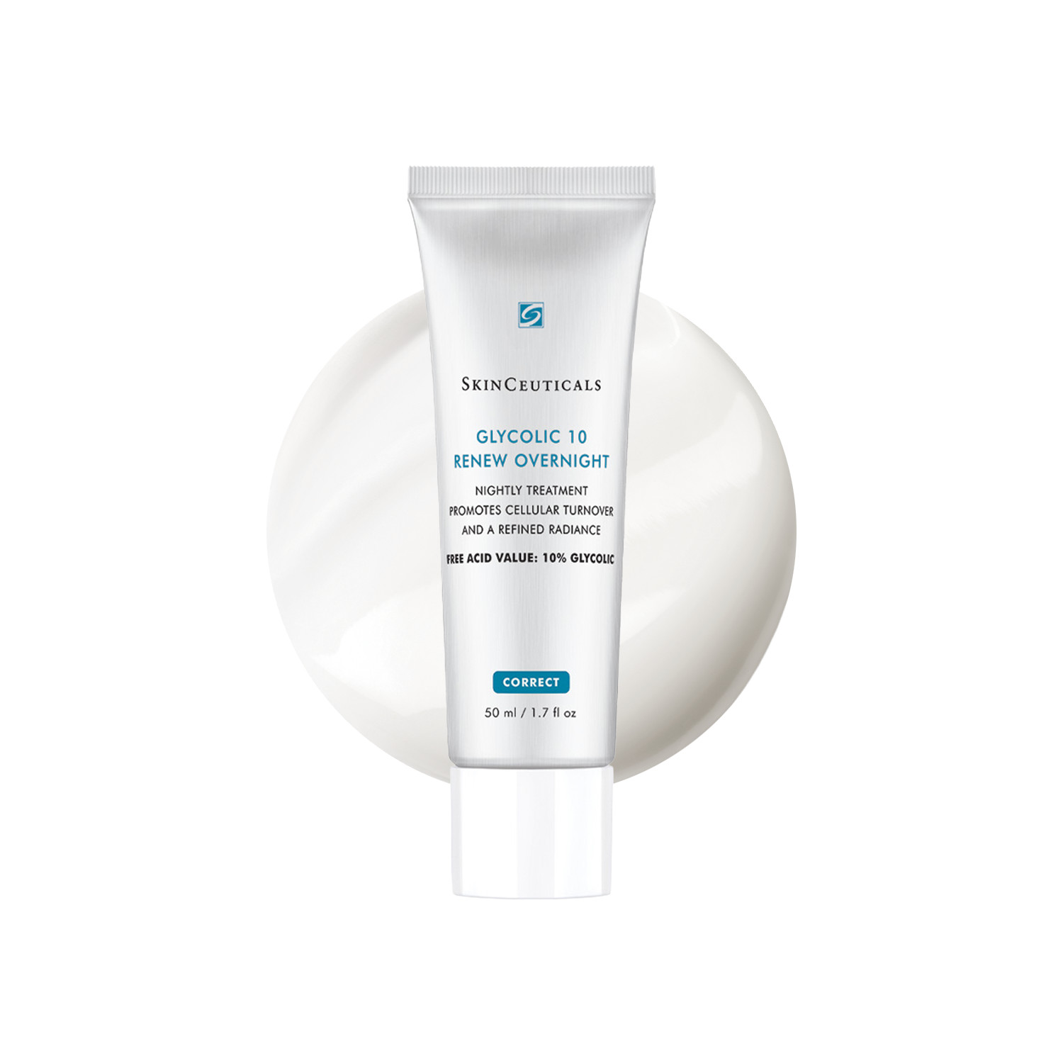 Skinceuticals Glycolic 10 Renew Overnight – 50Ml | Smooths Texture | Brightens Skin | Refines Pores | Nighttime Peel