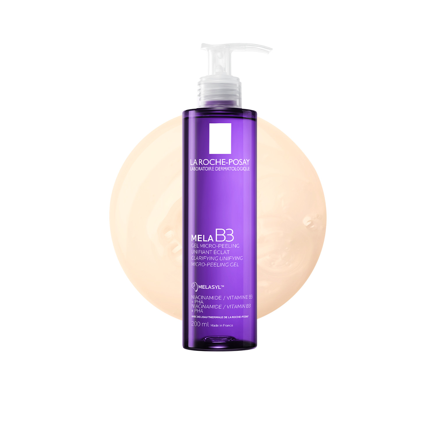 La Roche-Posay Dark Mela B3 Spot Clarifying Gel Cleanser - 200Ml | Dermatologist Tested | Non-Comedogenic | Melasyl B3 For Hyperpigmentation