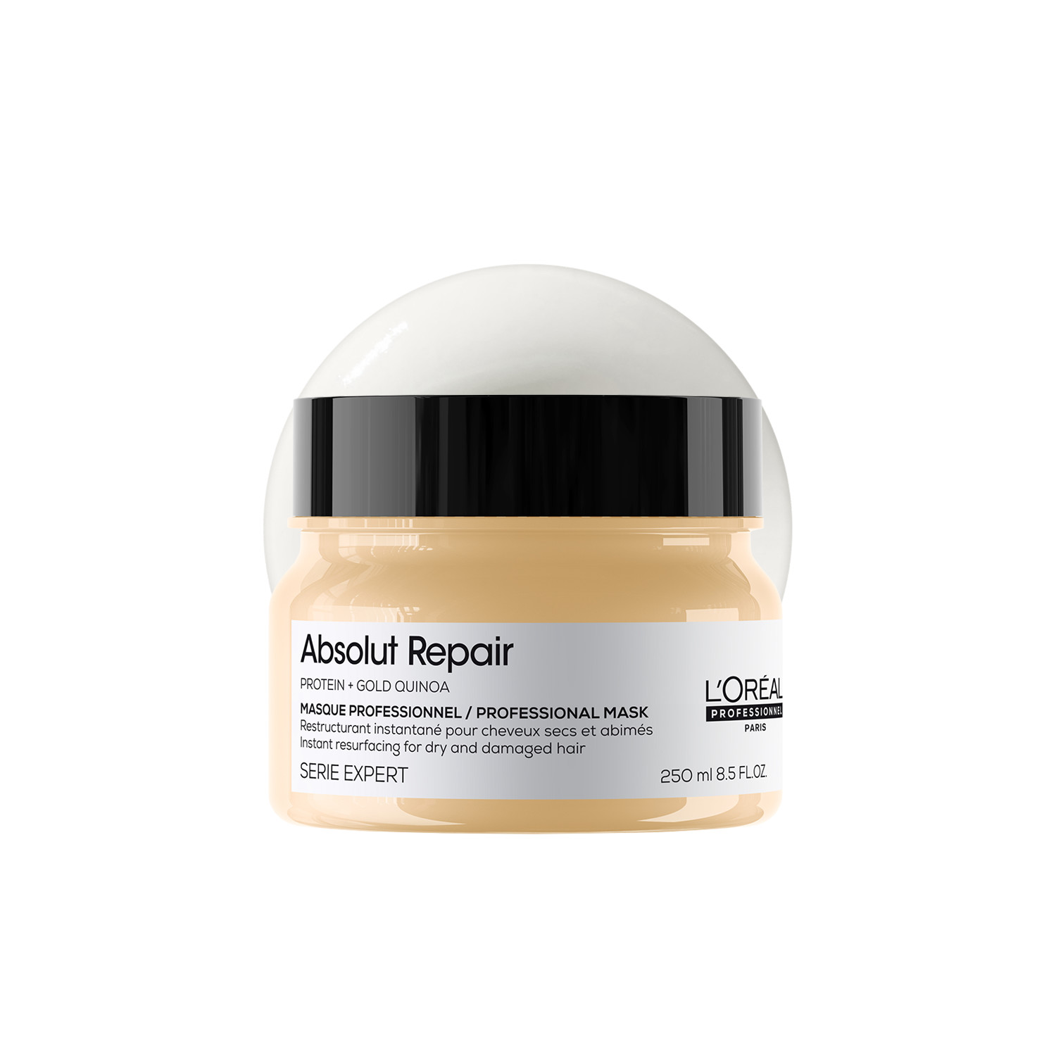 L'oréal Professionnel Gold Absolut Repair Protein & Quinoa Mask - 250Ml | Paraben Free | Sulphate Free | Revitalises Damaged Hair