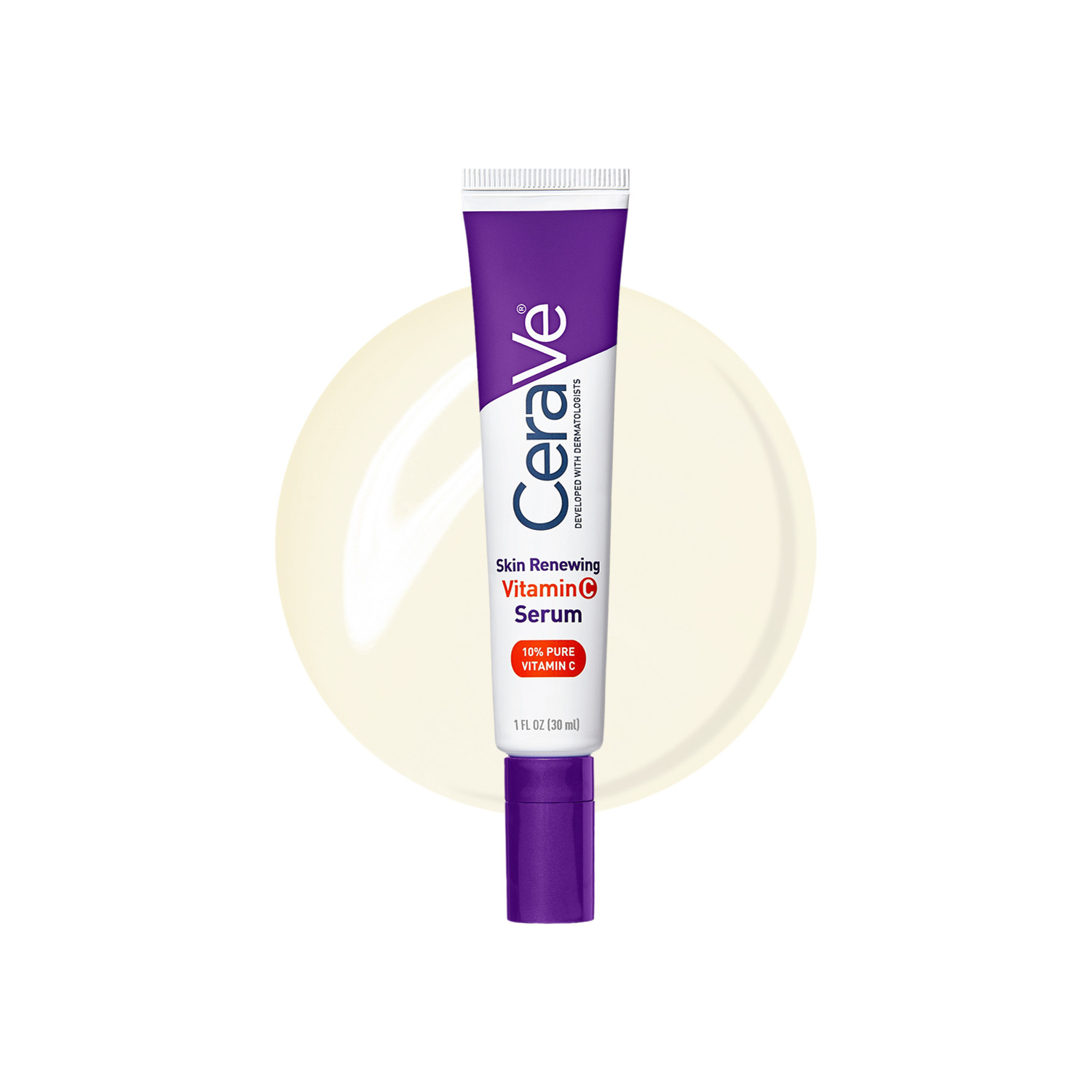 Cerave Skin Renewing Vitamin C Serum - 30Ml | Dermatologist Tested | Vitamin C | Hyaluronic Acid | Ceramides | Smooth Complexion