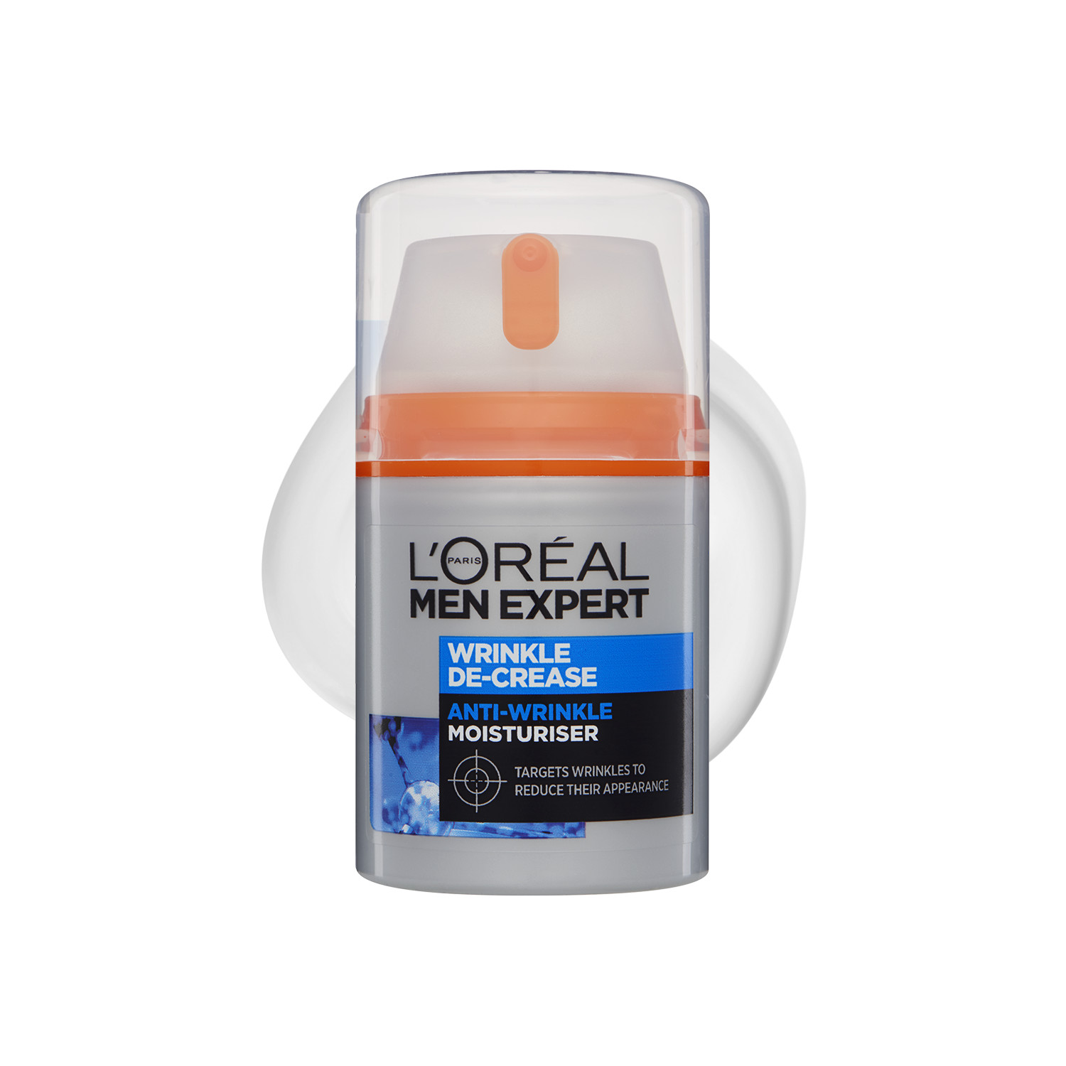 L'oréal Paris Men's L’oréal paris Expert Wrinkle De‑Crease Moisturiser – 50 Ml | Plumps Skin | Vitamin e | Smoothes Expression Lines | Firms Skin