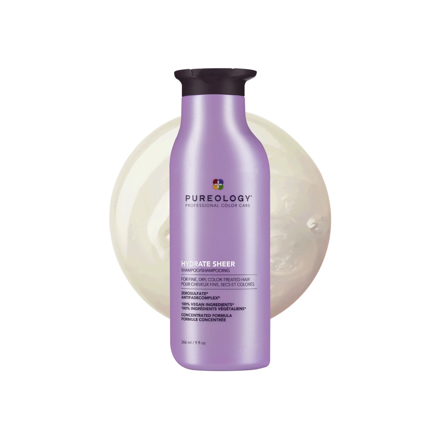 Pureology Hydrate Sheer Shampoo – 266Ml | Hydrated Deeply | Softens Hair | Improves Manageability