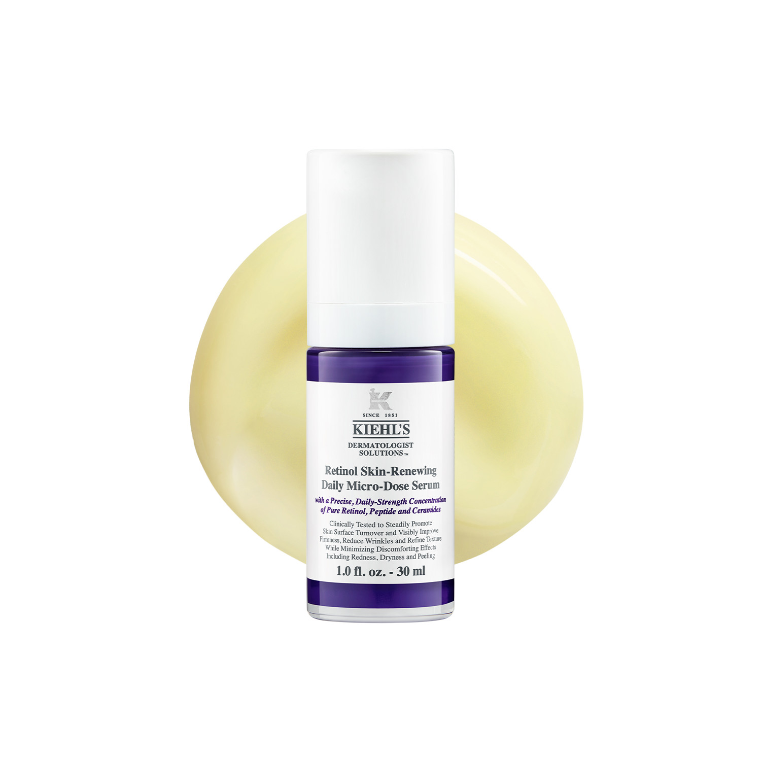 Kiehls Kiehl's Retinol Daily Micro-Dose Serum - 30Ml | Colourant Free | Ceramides & Niacinamides | Hydrating | Daily Use