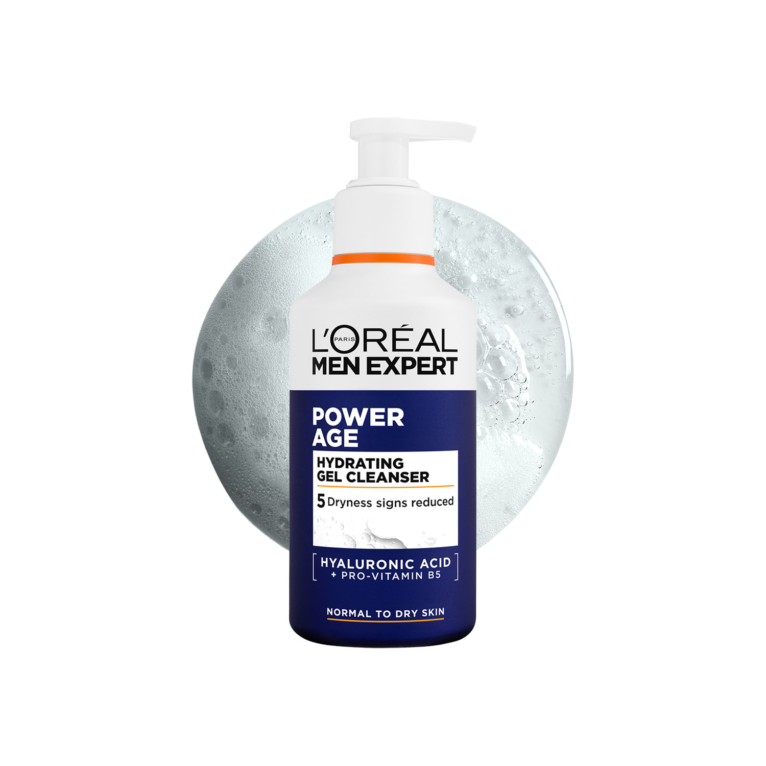 L'oréal Paris Men's Expert Power Age Gel Cleanser - 260Ml | Hydrates & Soothes | Soft 7 Balanced Skin | Helps To Retain Moisturiser