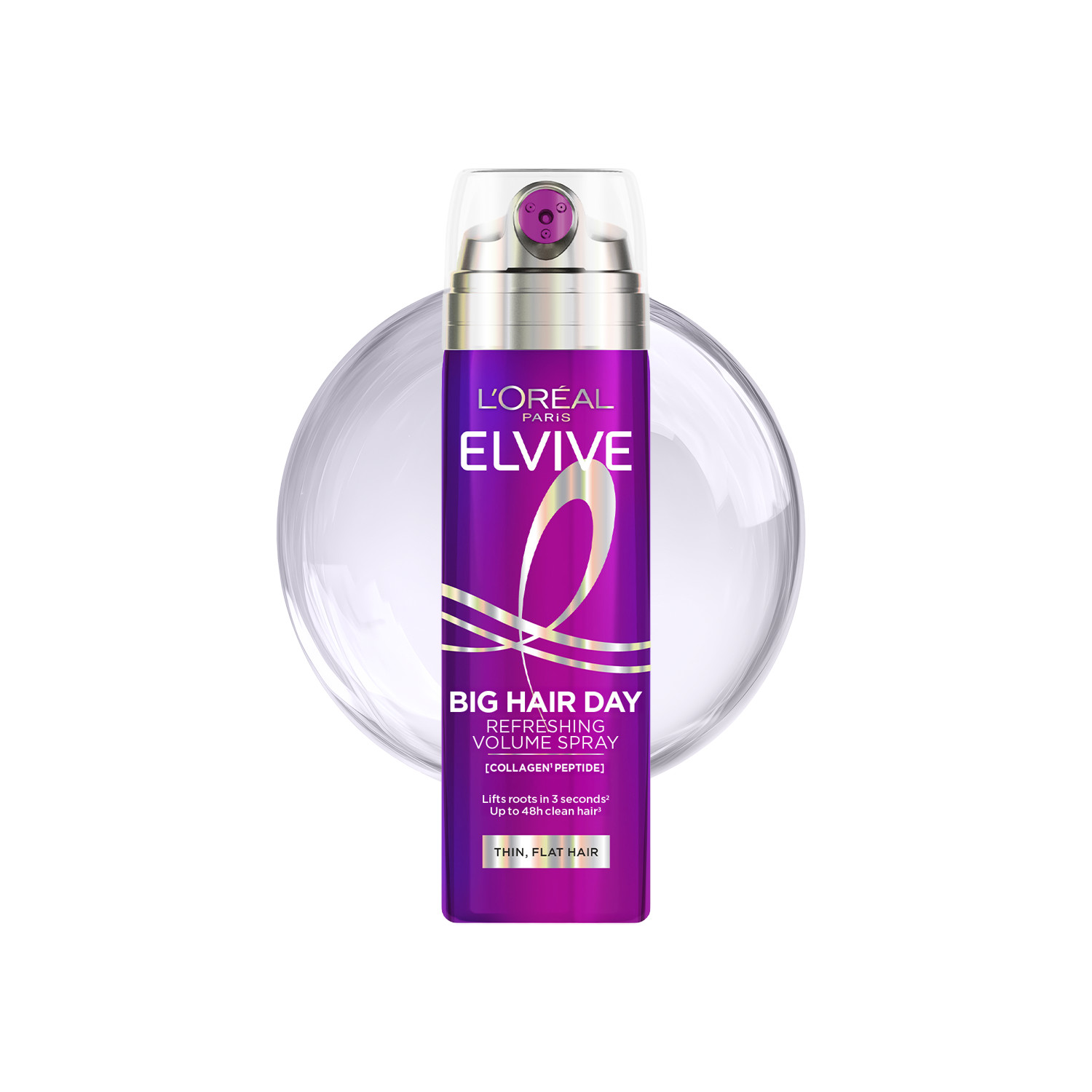 L'oréal Paris Light Elvive Collagen + Lifter Refreshing Volume Spray - 200Ml | Instant Root Lift & Volume | Fuller Hair With No Residue | 48Hrs Of Freshness