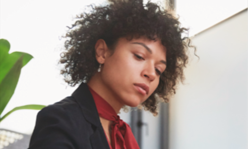 young professional woman looking for financial guidance for recent widows