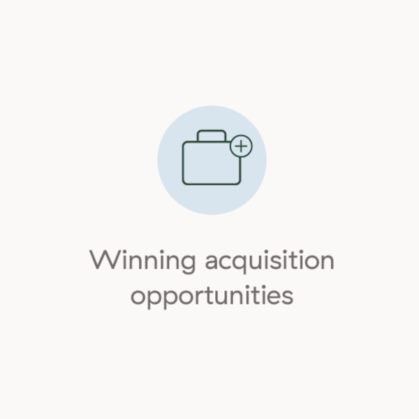 Winning acquisition opportunities