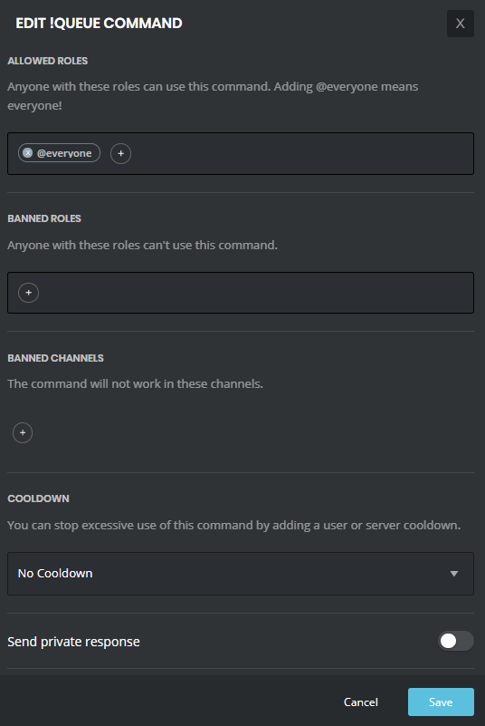 Rhythm Bots Commands