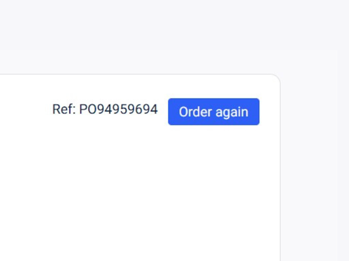 Order again button