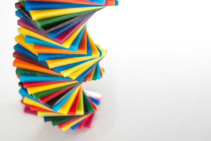 Colorful plastic sheets