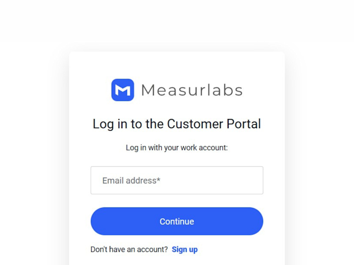 Measurlabs portal login