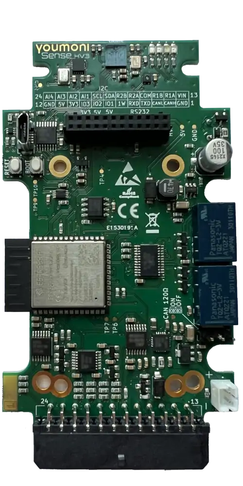 A closeup of Youmonis Space Invento HV3 chip