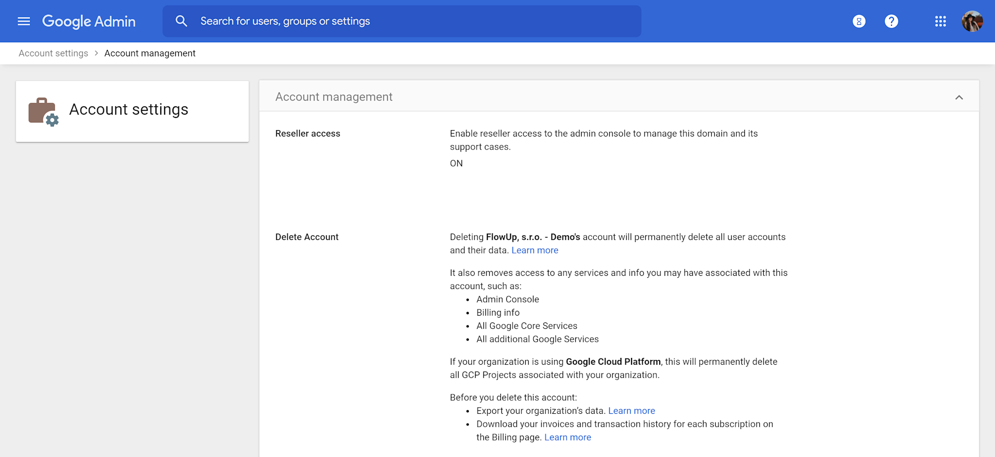 admin.google.com 3