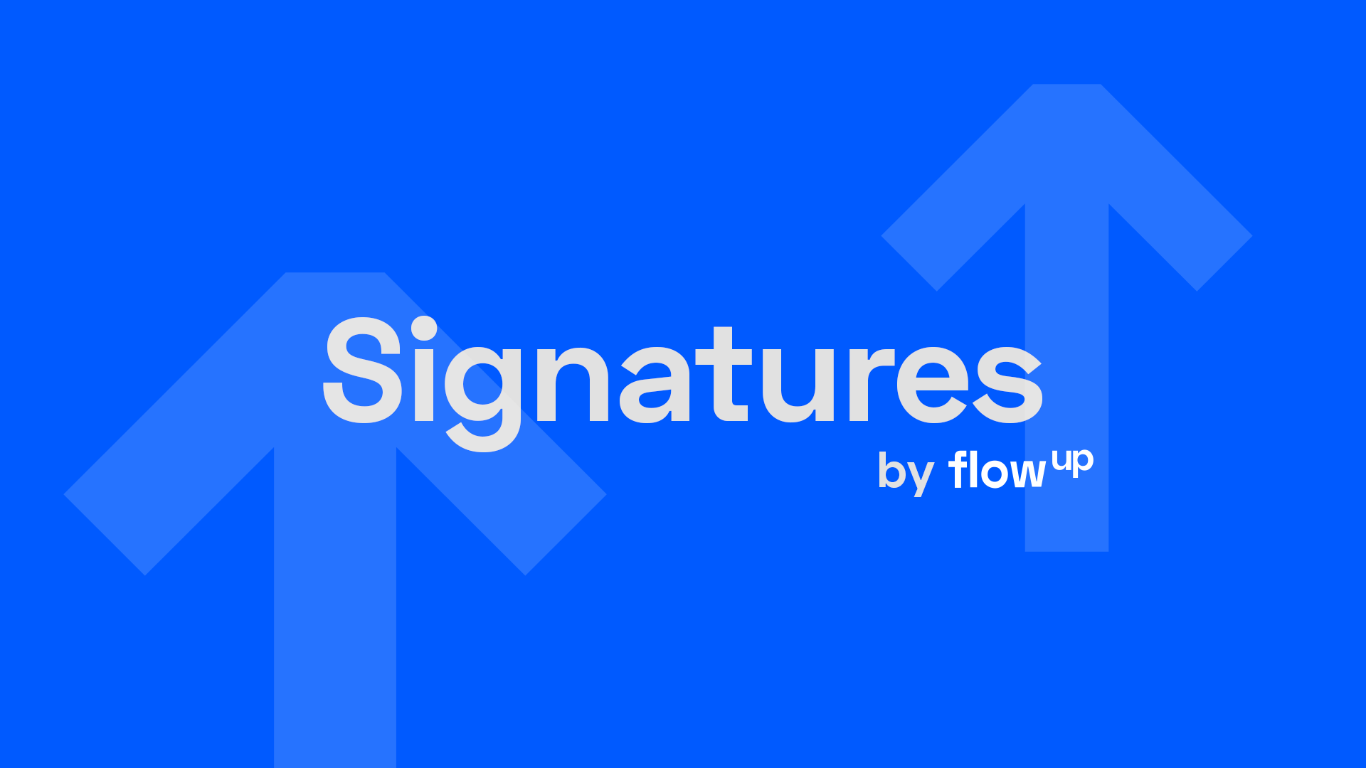 FlowUp - Signatures: expert way to manage email signatures