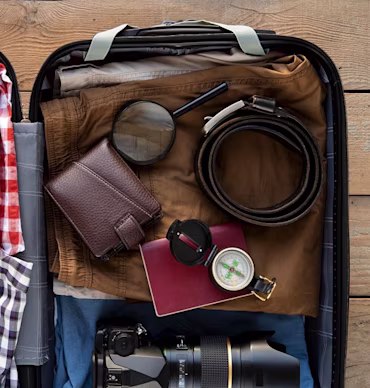 Suitcase ready for movin