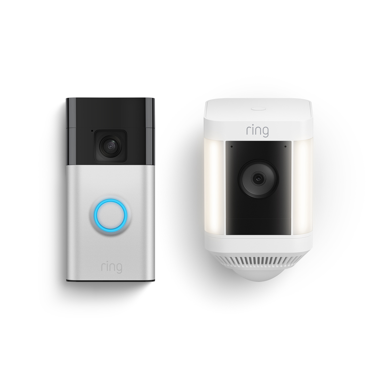 Battery Doorbell + Spotlight Cam Plus - Satin Nickel