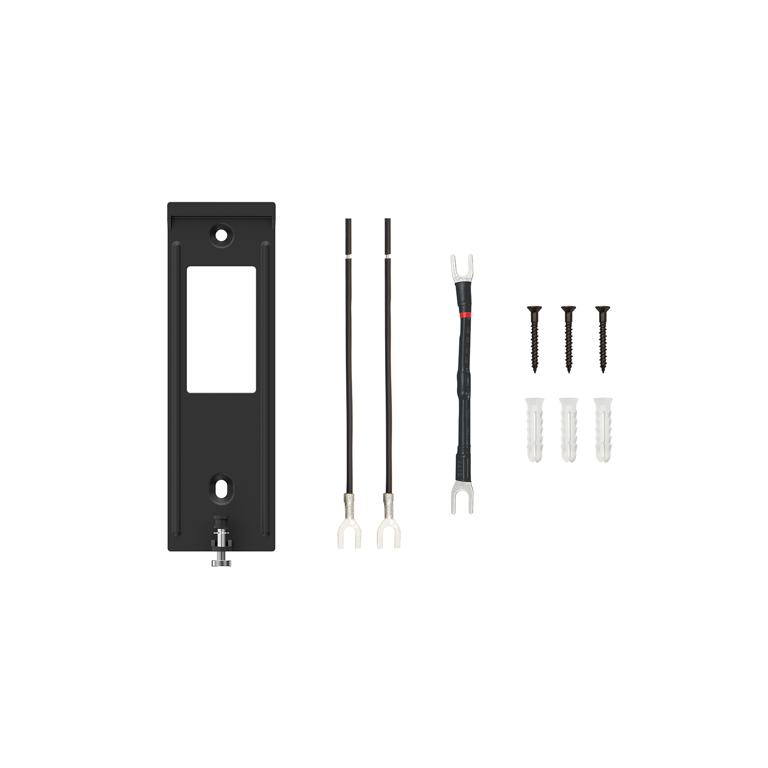 Spare Parts Kit (Wired Doorbell (Newest Model)) - Doorbell mounting kit laid out