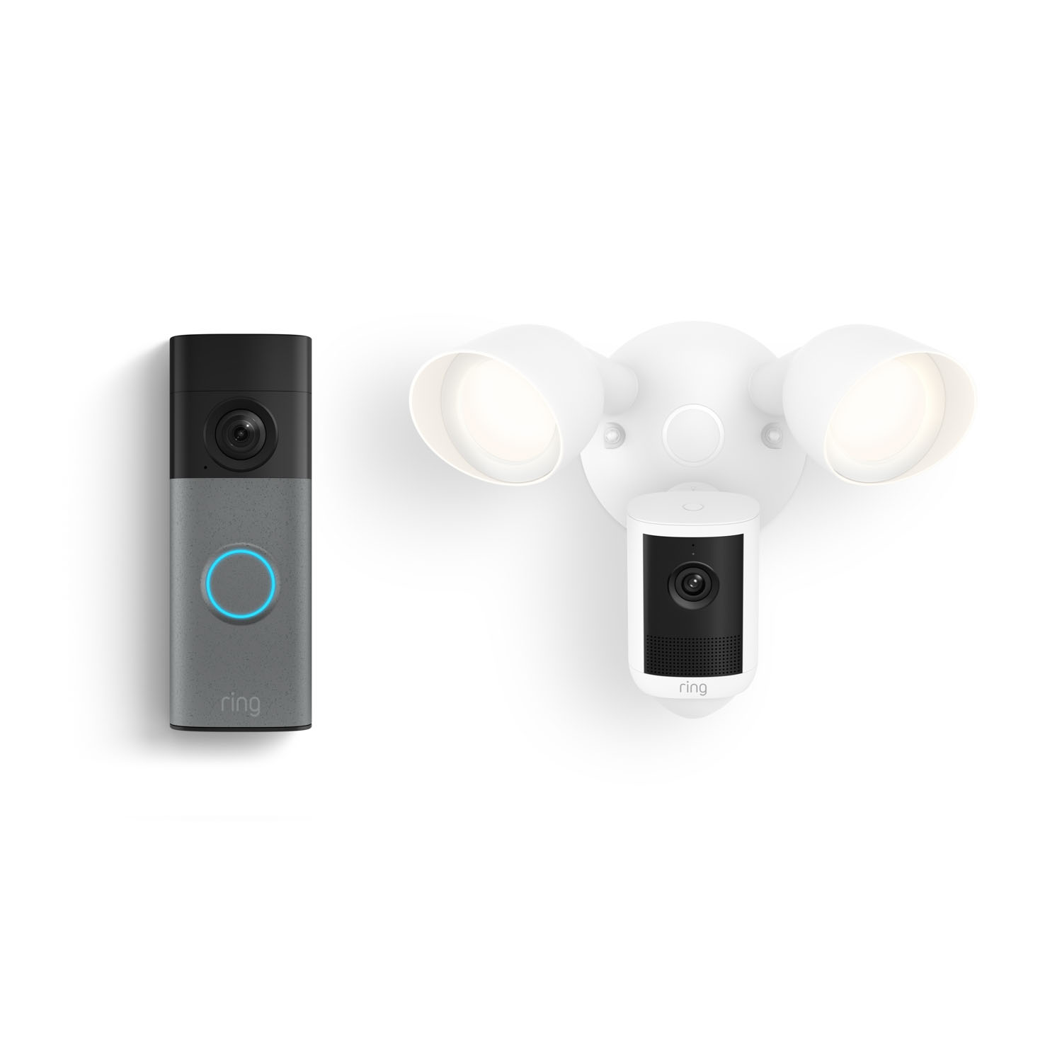 Battery Doorbell (Newest Model) + Floodlight Cam , Wired (Newest Model) - Battery Doorbell (Newest Model) + Floodlight Cam , Wired (Newest Model)