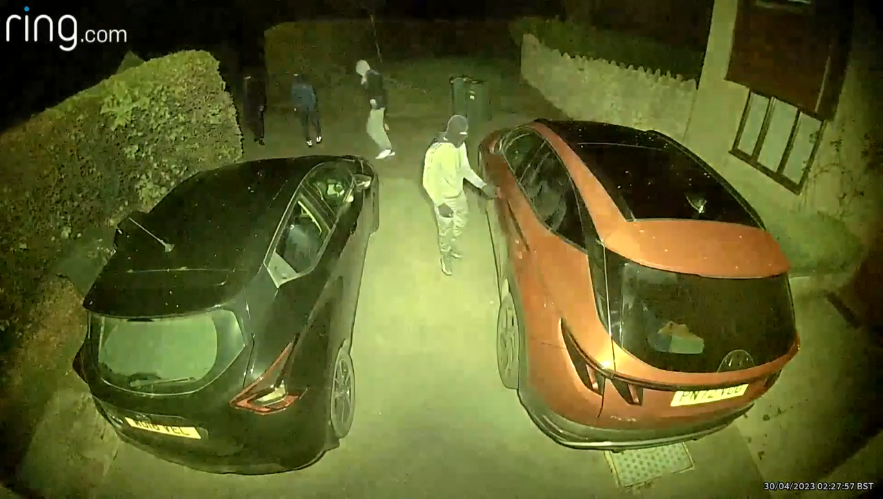 The Ring Floodlight Cam light deters car thieves