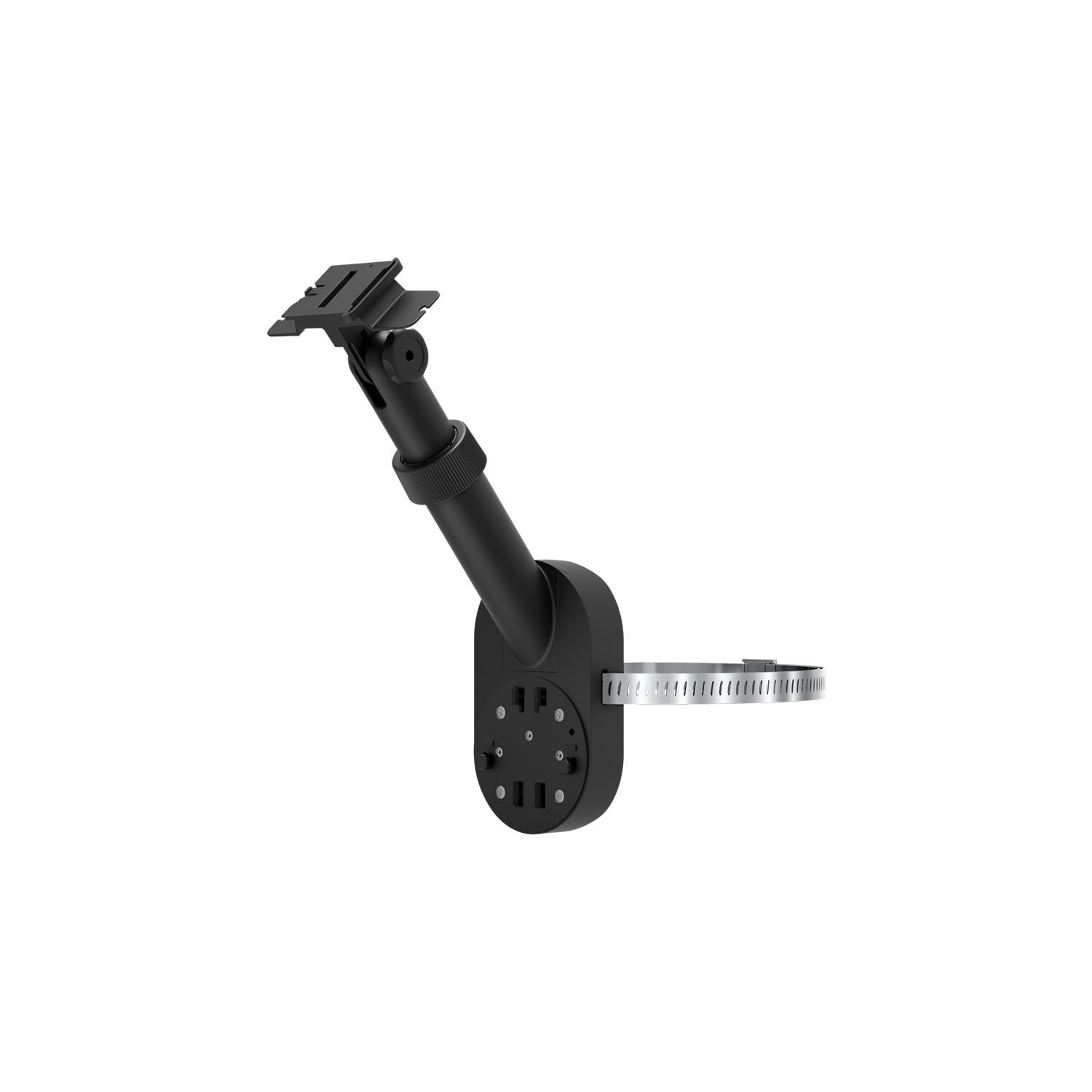 Pole and Wall Mount (For Cameras and Solar Panels) - ANZ - Pole and Wall Mount for Cameras and Solar Panels (Pheasant) - Black - Image