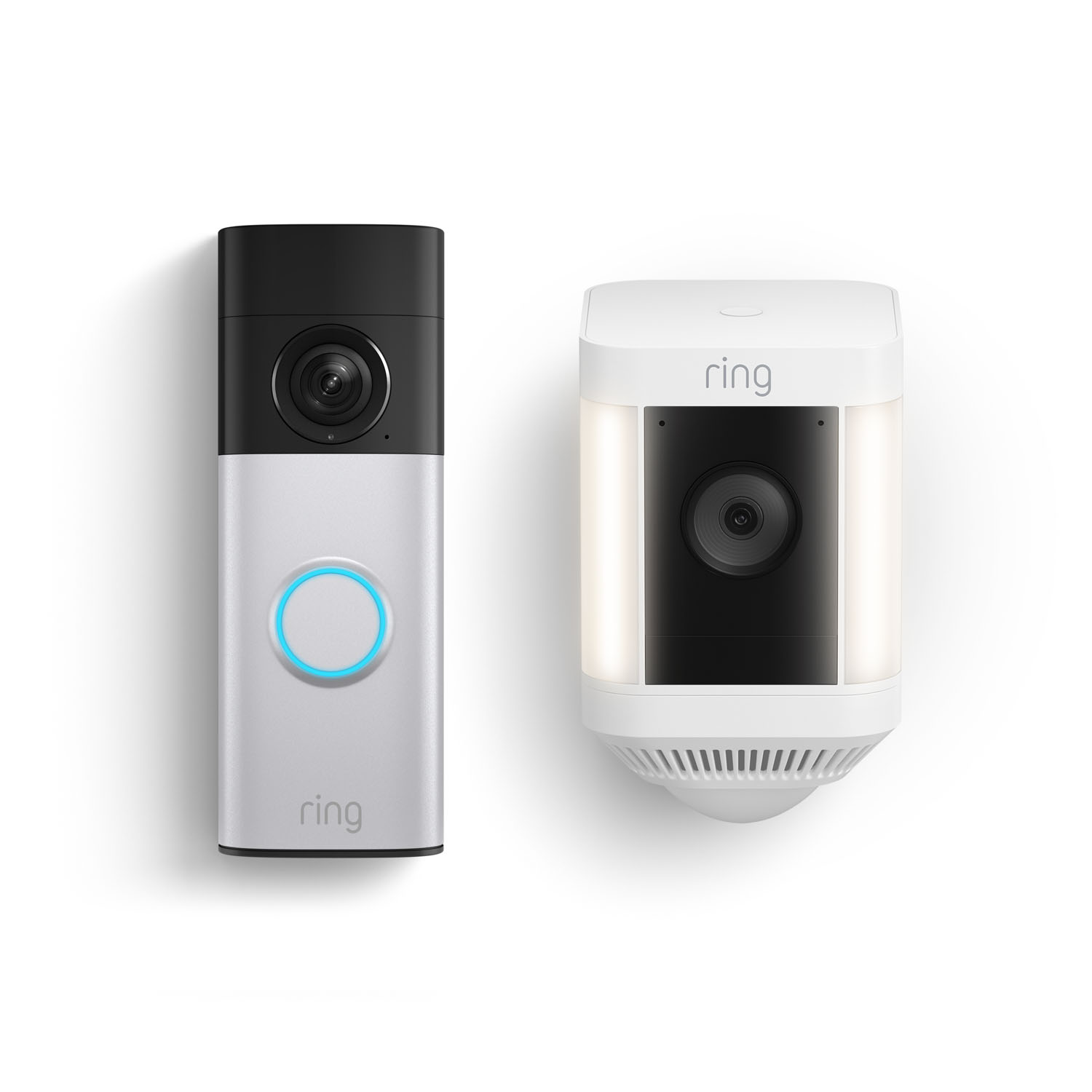 Bestselling Advanced Kit - Two Ring devices on a white background
