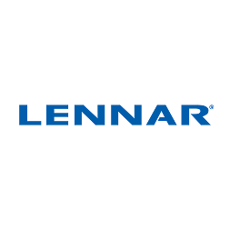Blue “LENNAR” wordmark logo on a transparent background.