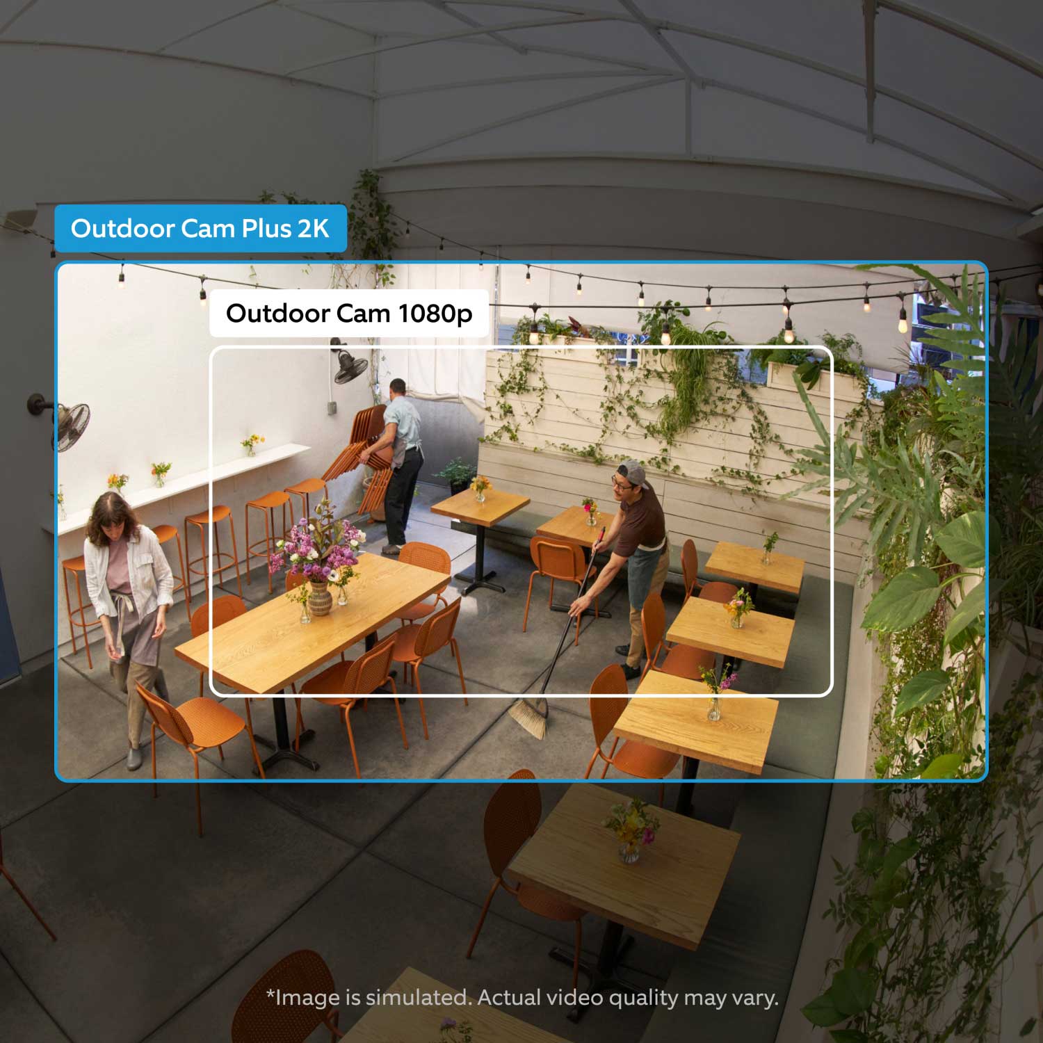 Outdoor Cam Plus (Featuring 2K Video with Ring Vision) - Power over Ethernet:Demo of business being watched by Outdoor Cam Plus.