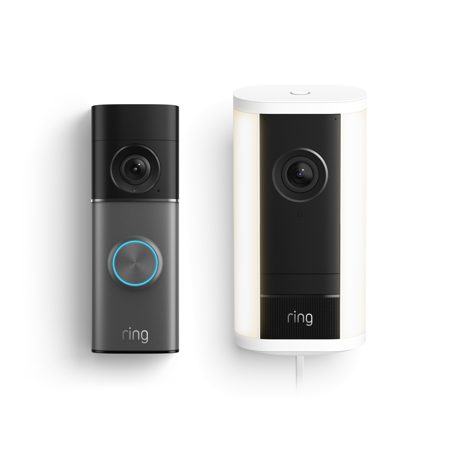 Wired Doorbell Pro (3rd Gen) + Spotlight Cam Pro, Plug-In (2nd Gen) - White