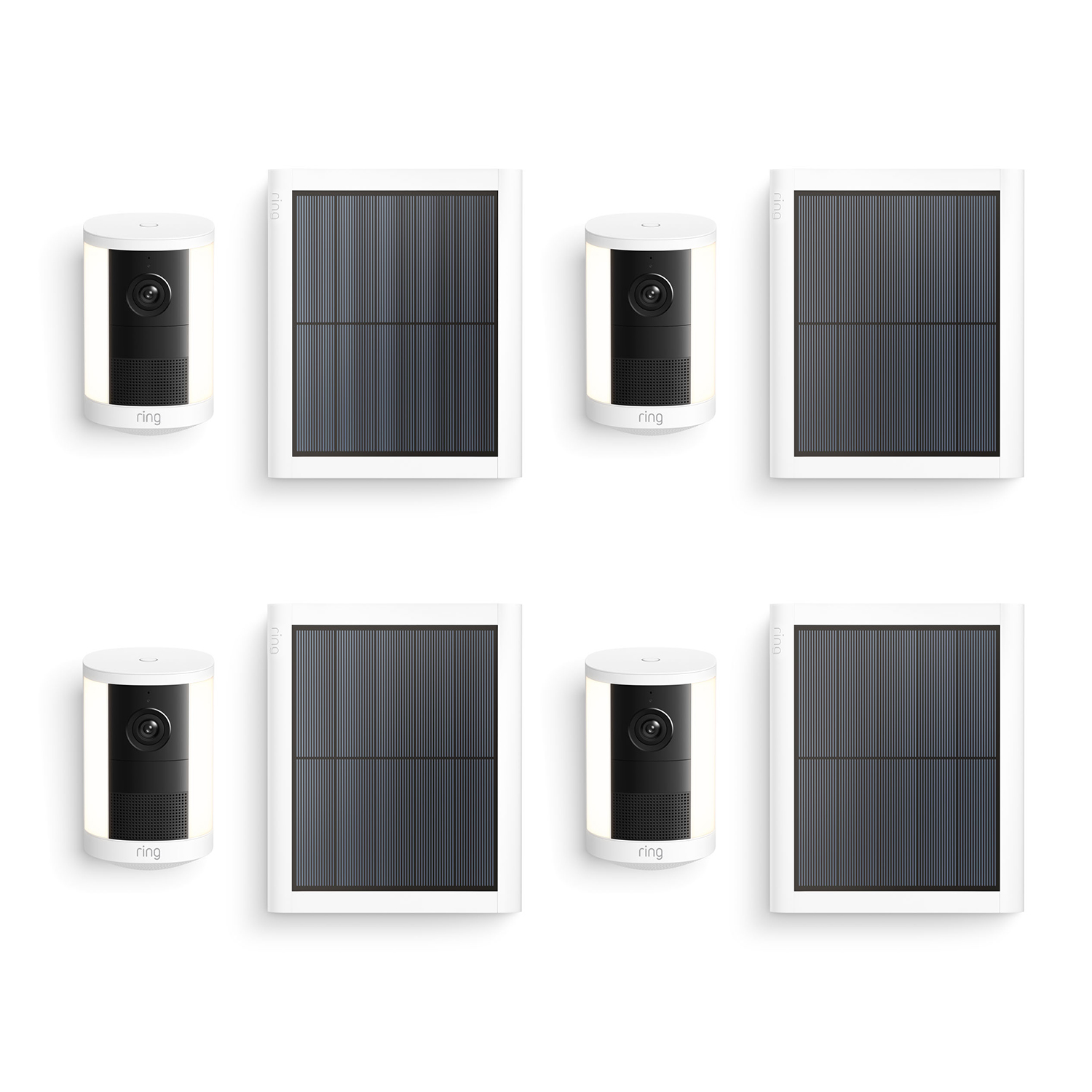 Spotlight Camera (2nd Gen)(Featuring Retinal 2K) - Solar / White / 4-Pack