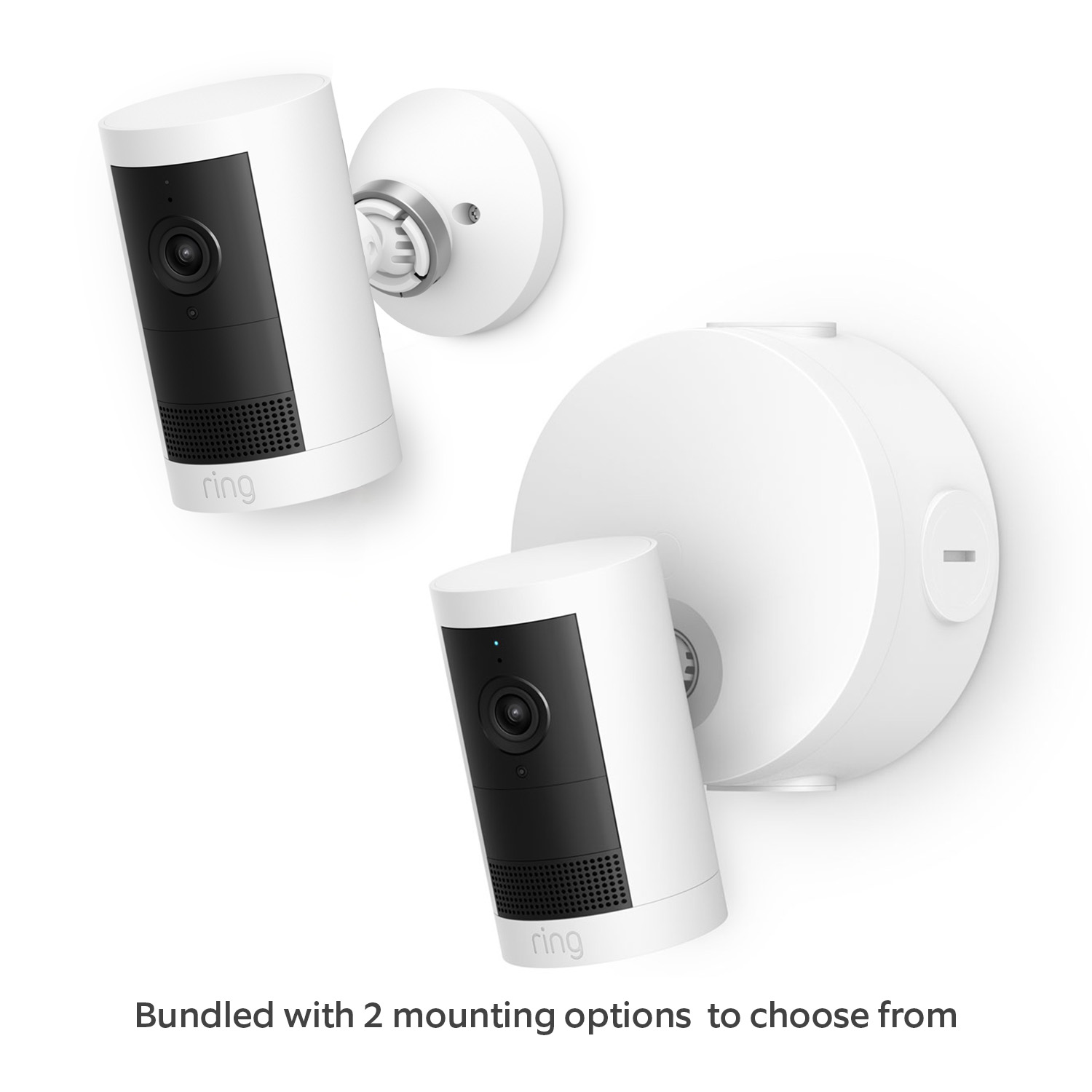 Outdoor Camera Plus (Featuring Retinal 2K) - PoE Converter Mount / White / 1-Pack: Bundle options