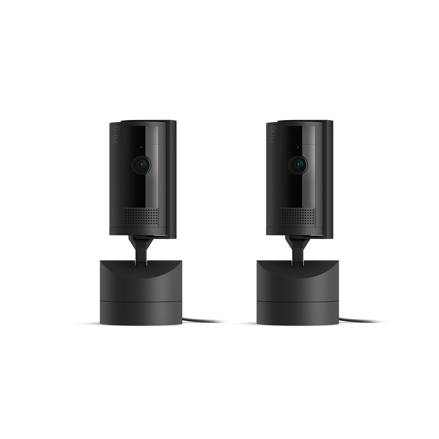 Pan-Tilt Indoor Cam  - Plug-in / Black / 2-Pack