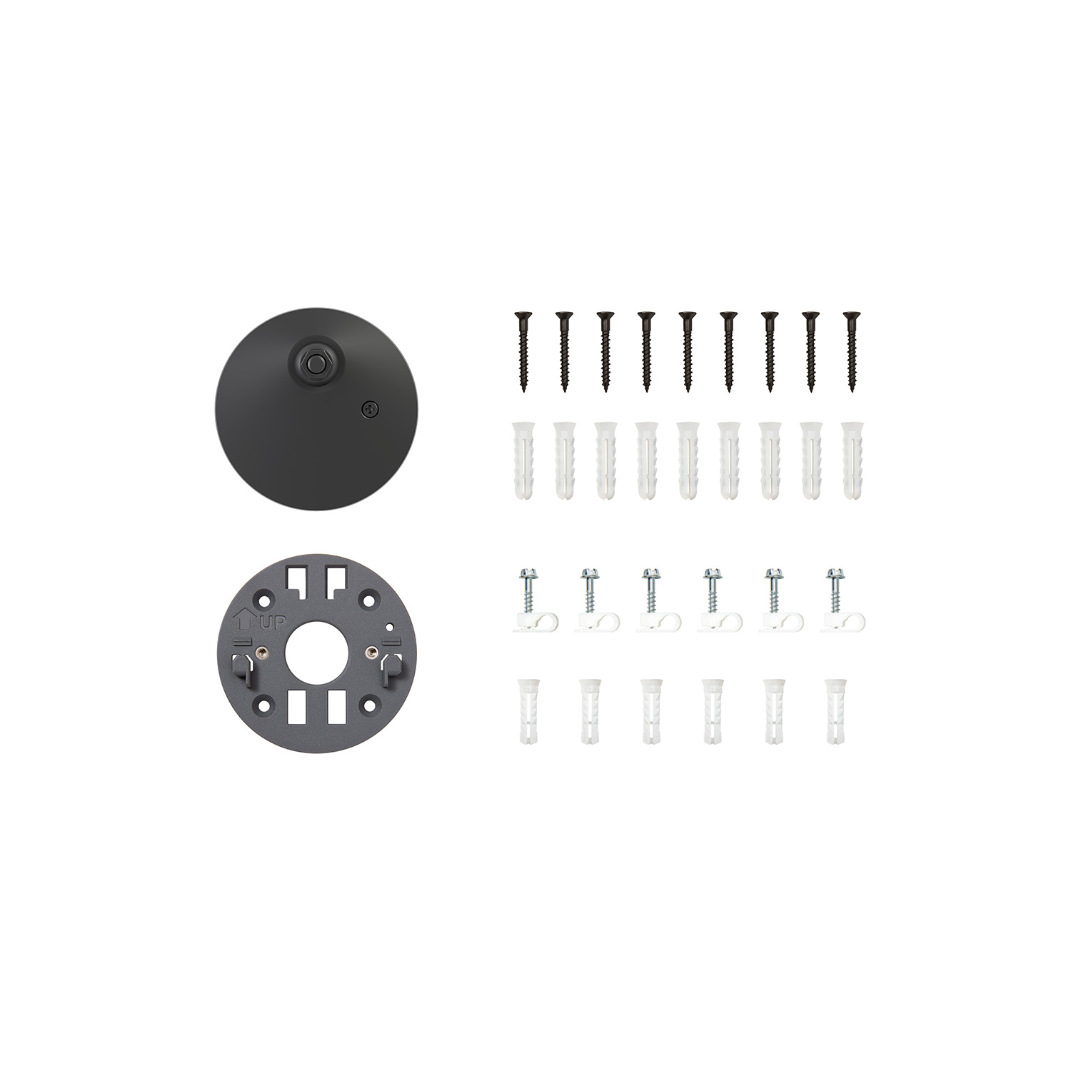 Spare Parts Kit (for (Outdoor Cam (2nd Gen), Plug-In)) - Spare Parts Kit for Outdoor Cam (2nd Gen) Plug-In in the color Black.