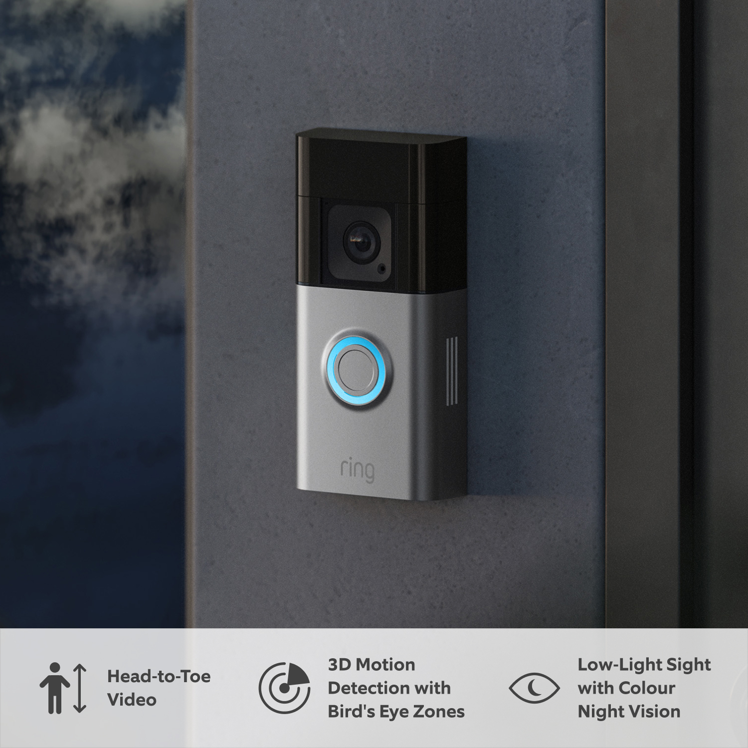 Battery Video Doorbell Pro + No-Drill Mount - ANZ Battery Video Doorbell Pro
