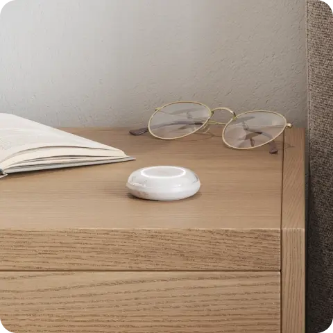 Ring Sensors panic button on display. 