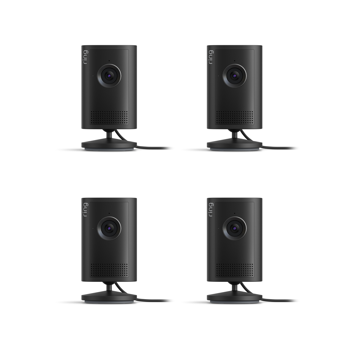 Indoor Cam Plus (Featuring Retinal 2K) - Plug-In / Black/ 4-pack