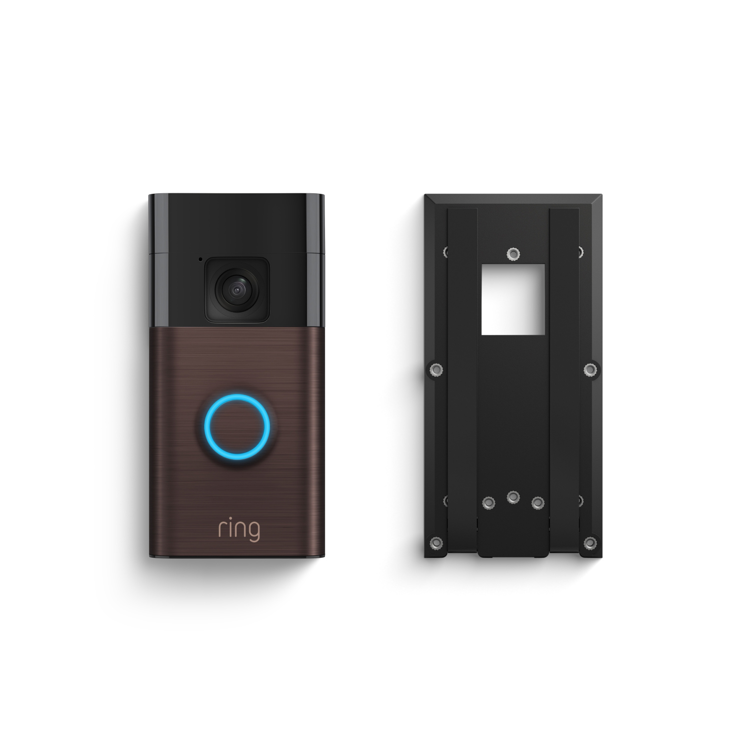 Battery Doorbell + No-Drill Mount - Venetian Bronze