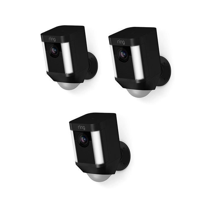 Spotlight Cam (Certified Refurbished) - Battery / 3-Pack / Black