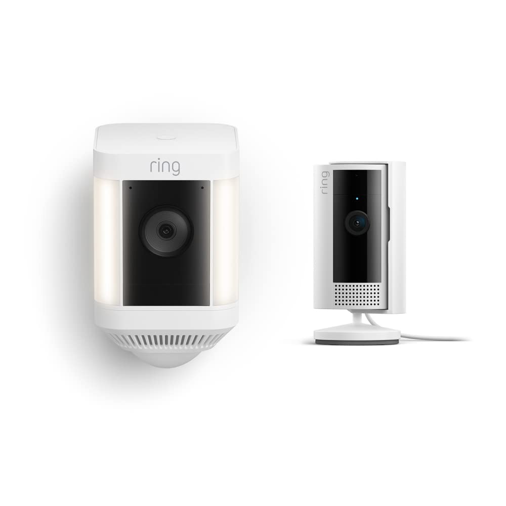 Spotlight Cam Plus Battery + Indoor Cam (2nd Gen) - White