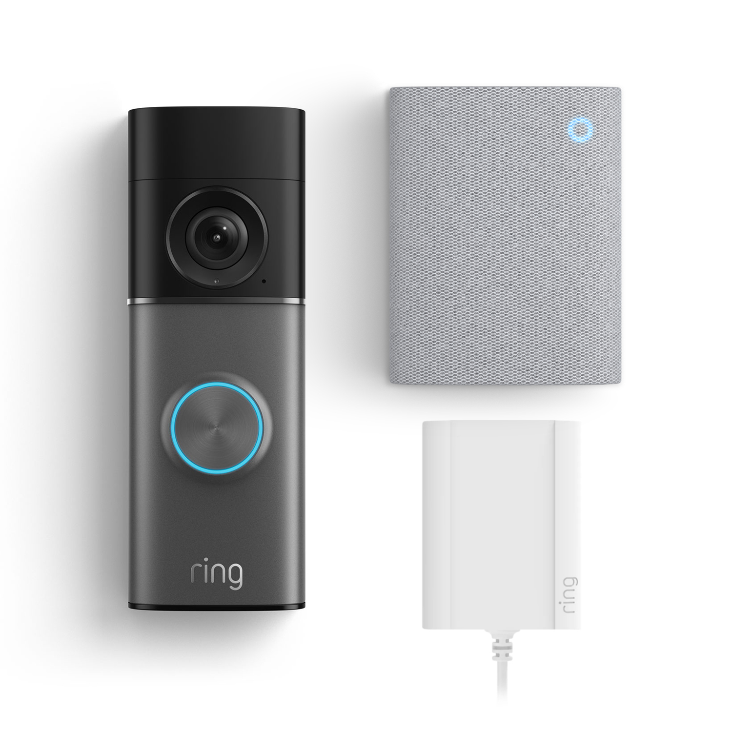 Deep Silver + White: Wired Doorbell Pro (3rd Gen) + Chime (3rd Gen)