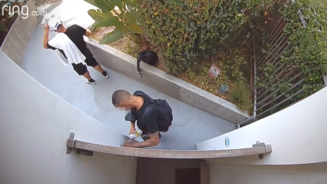 Two men try to break in but are deterred by Spotlight Cam Plus siren sounds