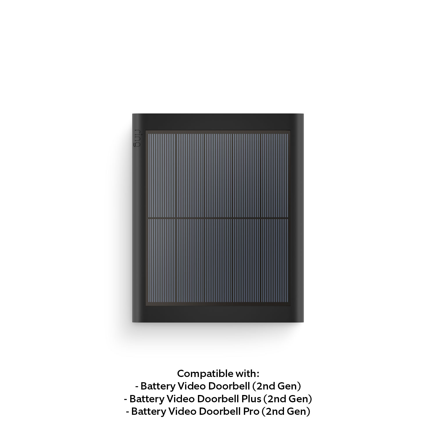 Doorbell Solar Panel (Battery Doorbell (2nd Gen), (Battery Doorbell Plus (2nd Gen), Battery Doorbell Pro (2nd Gen)) - Black:Doorbell Solar Panel