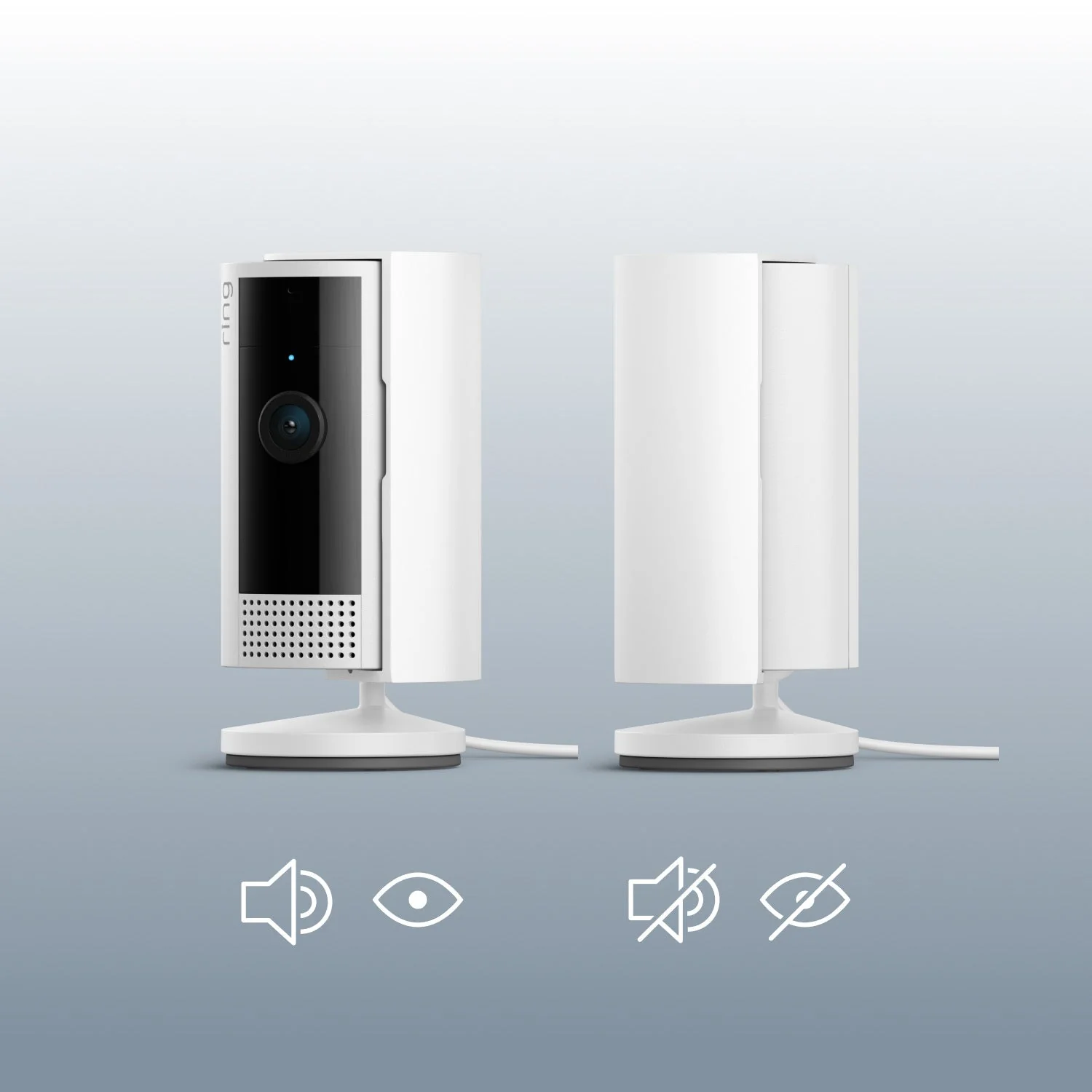 Spotlight Cam Plus Battery + Indoor Cam (2nd Gen) - Indoor Cam - Privacy Cover Lifestyle 