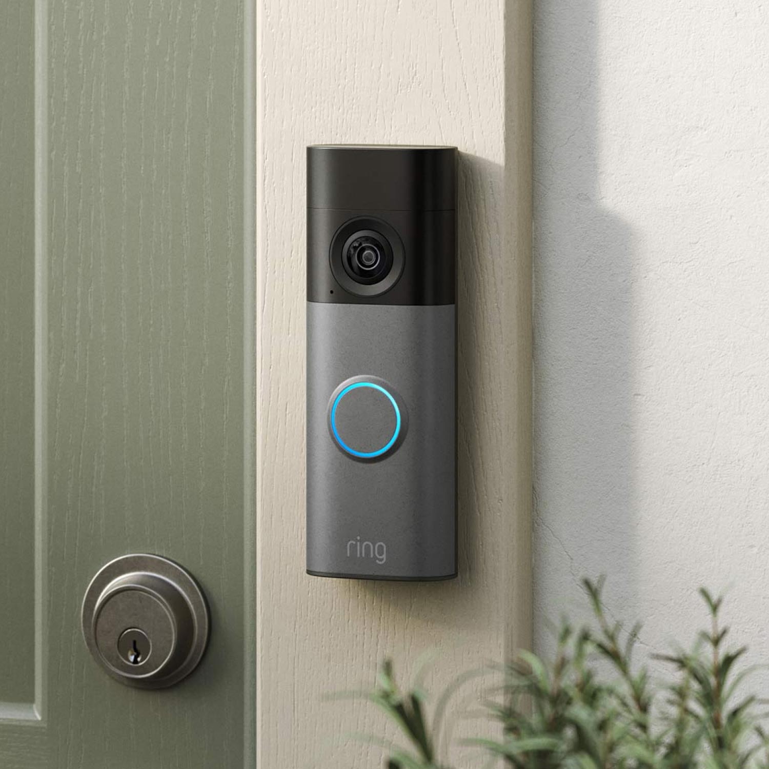 Battery Doorbell (Newest Model) - Battery Doorbell (2nd Gen) mounted by the front foor.