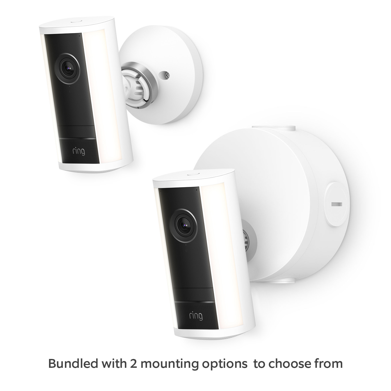 Spotlight Camera Pro (2nd Gen) (Featuring Retinal 4K) - PoE Converter Mount: Spotlight Camera Pro - PoE Kit  (+Vanguard) / White / 1-Pack
