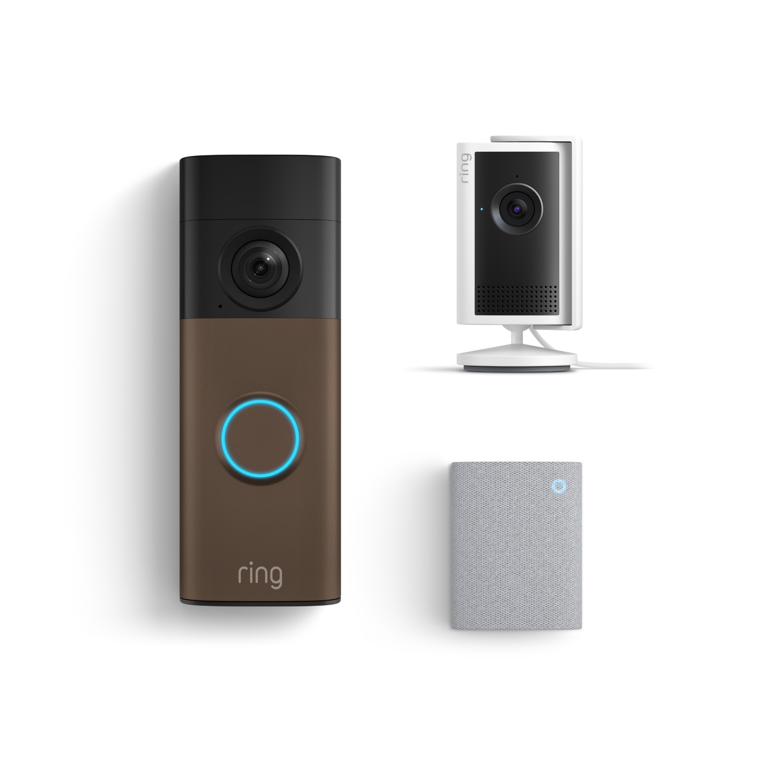 Battery Doorbell (Newest Model) + Indoor Cam Plus + Chime (Newest Model) - Ring smart home kit