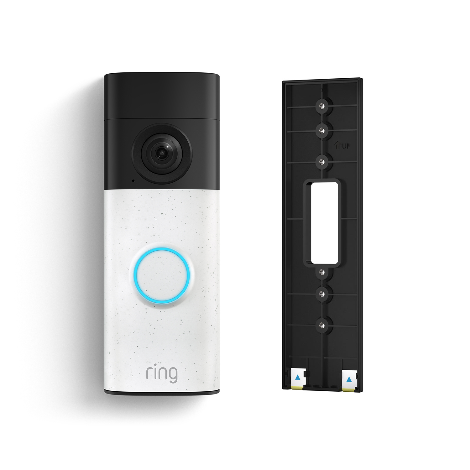  Battery Video Doorbell (2nd Gen) + No Drill Mount (Featuring Retinal 2K) - Battery Video Doorbell (2nd Gen) + no drill mount - White